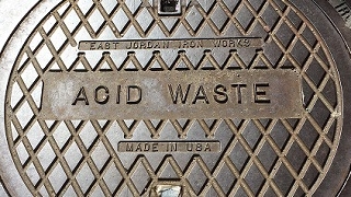 Acid waste drain